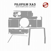 Fujifilm X-A3 Skin Template Vector Cut File PDF SVG DXF PNG